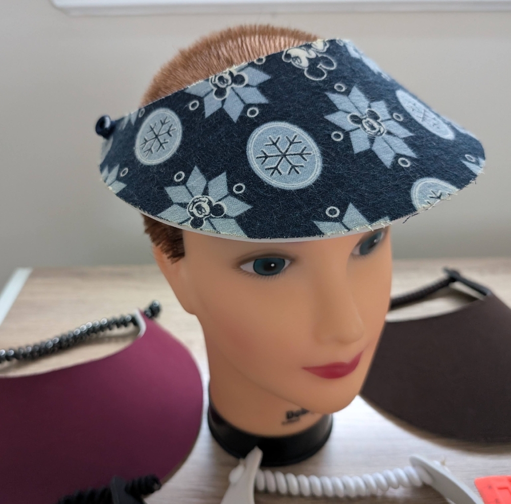 6 Sun Visor Hat Bundle, Adjustable, Various Color… - image 2